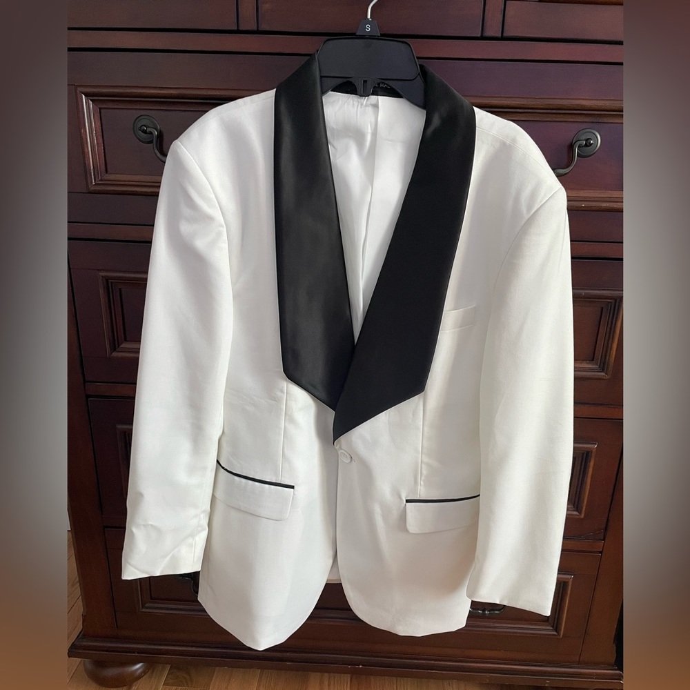 White Prom Blazer